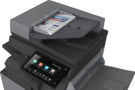 Sharp BP 50C26 Photocopier Angled | Clarity Copiers HW